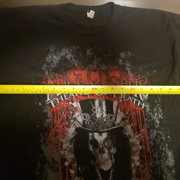 Alice Cooper's Theatre Of Death ALSTYLE shirt Double-sided Tour 2010 Skull FLESH - Picture 3 of 8